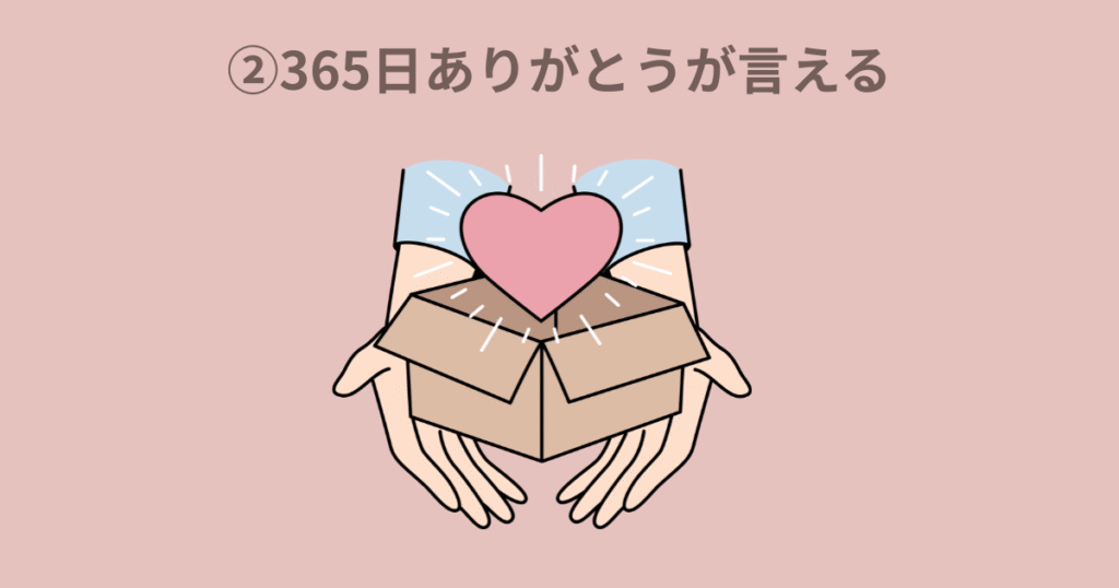 手の上の箱とハート