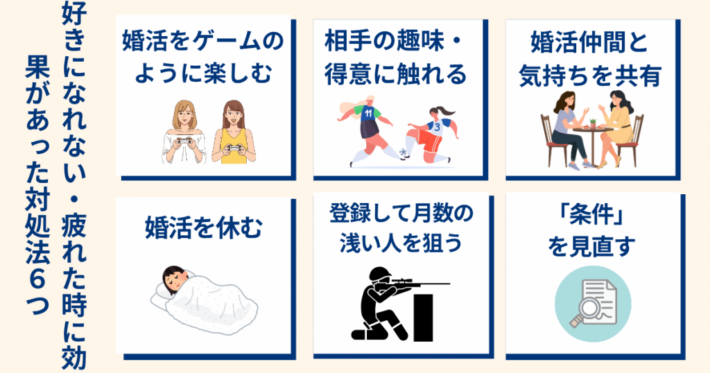 婚活疲れの対処法6つについて