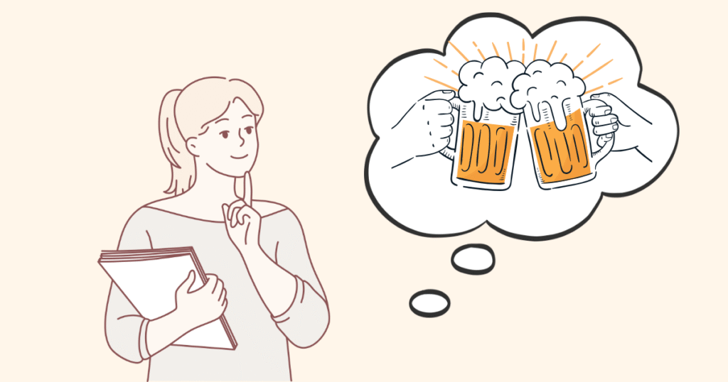 飲み会を計画する女性