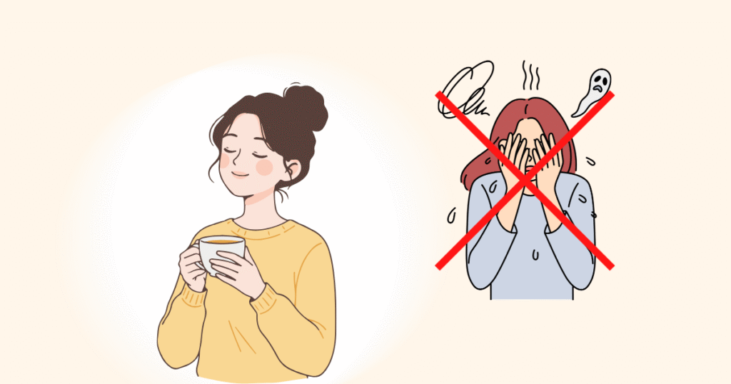 余裕のある女性と焦る女性