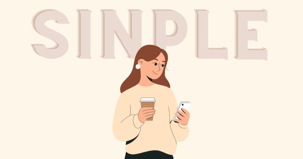 シンプルな女性