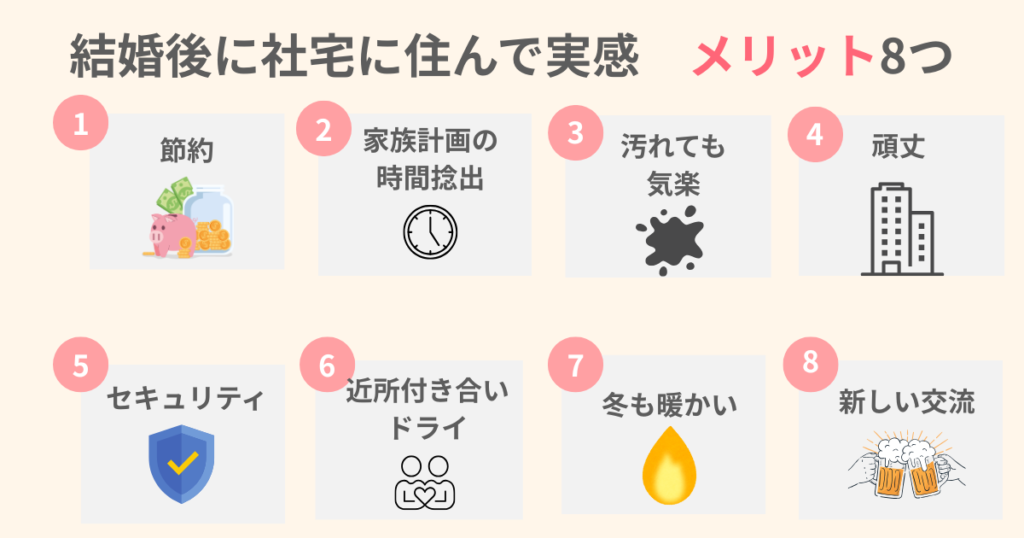 社宅のメリット8つ