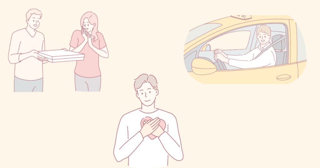 誠実な男性の行動