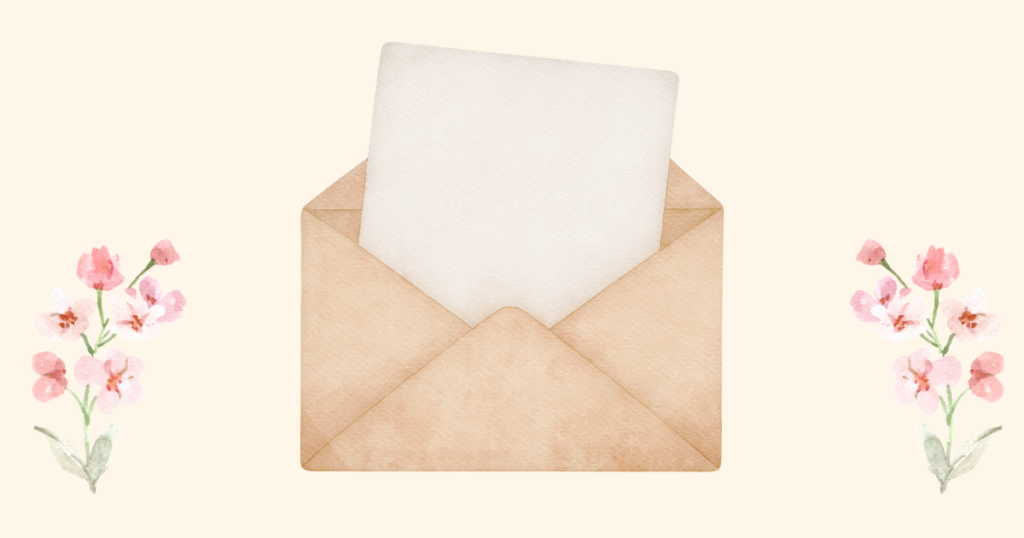 letters and flowers